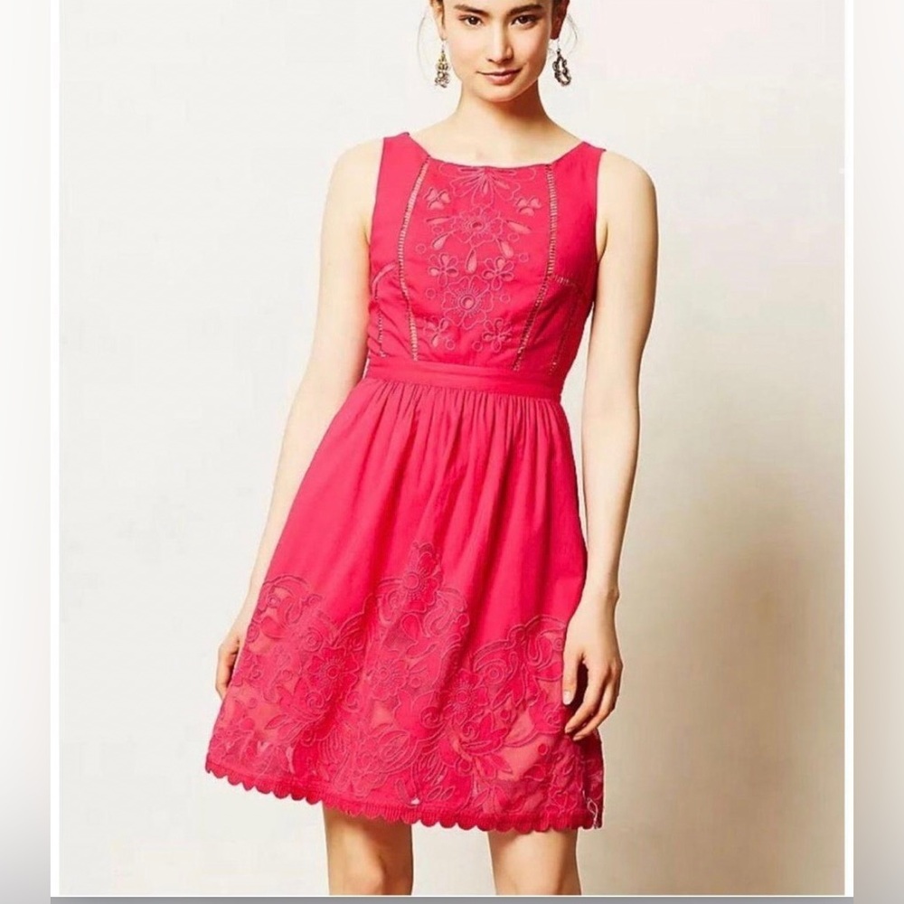 Anthropologie Moulinette Soeurs "Rhododendron" Lace Dress.
